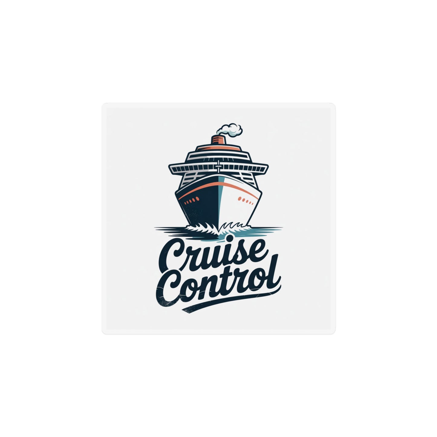 Cruise Control Magnet — Ship Illustration Custom Shape Magnet for Travelers & Cruise Fans