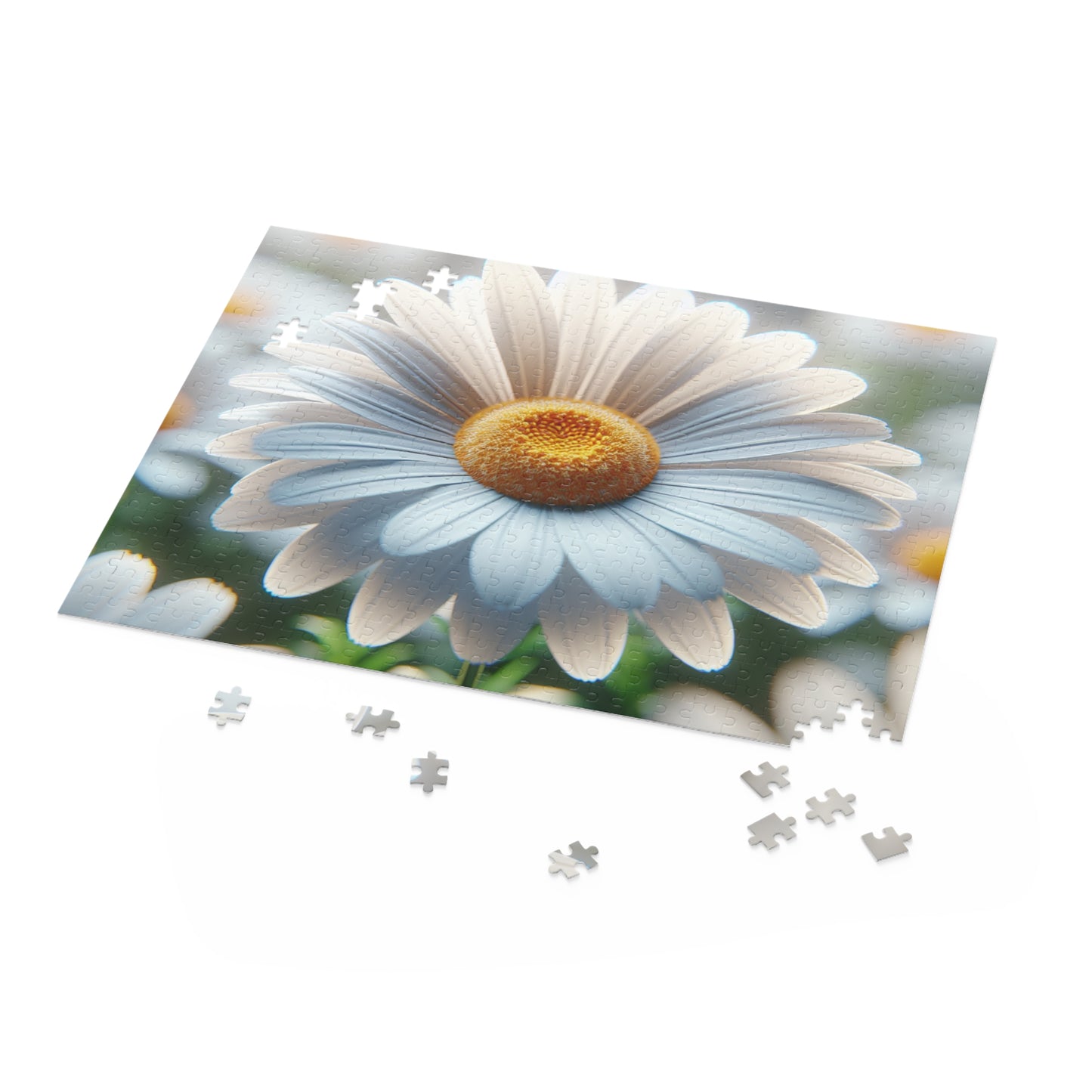 Daisy Close-Up Puzzle — Floral Jigsaw (120/252/500 Piece)