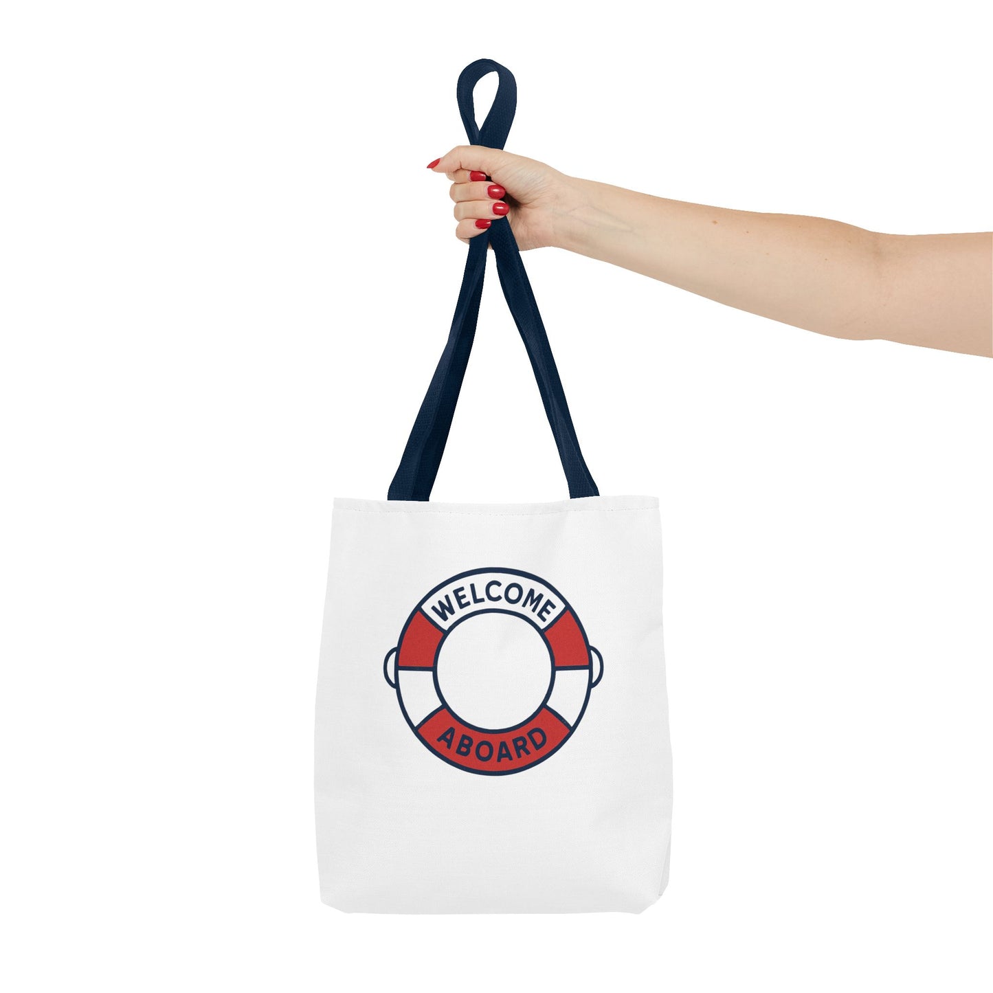 Nautical Welcome Aboard Tote Bag
