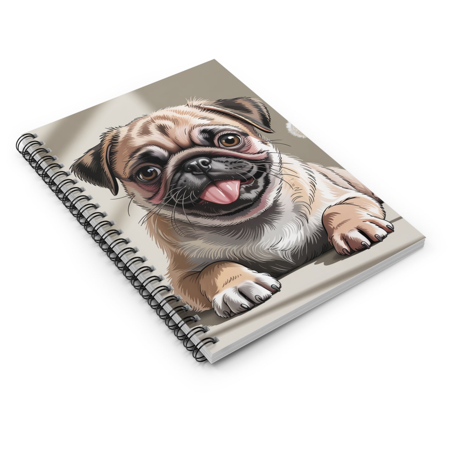 Pug Spiral Notebook