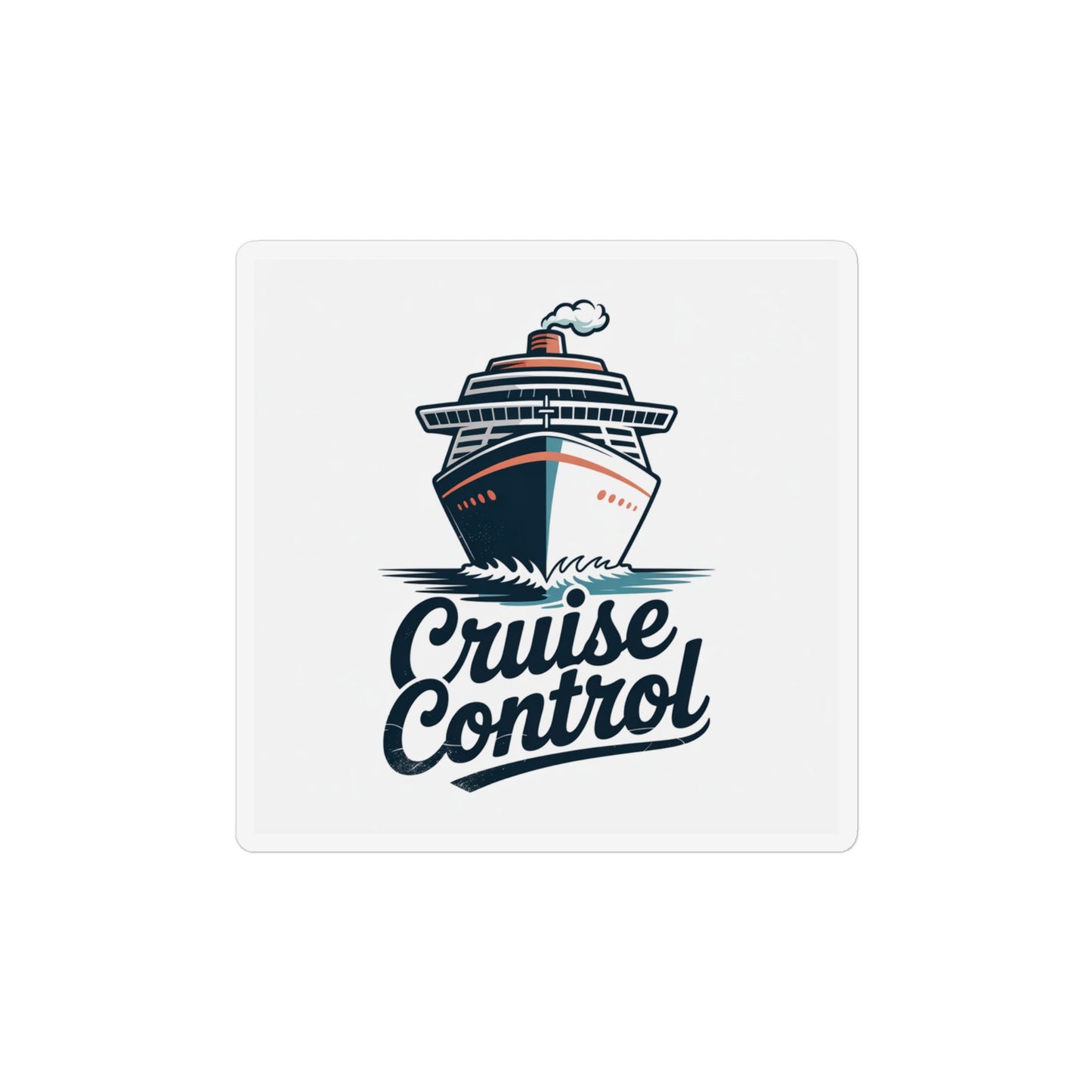 Cruise Control Magnet — Ship Illustration Custom Shape Magnet for Travelers & Cruise Fans