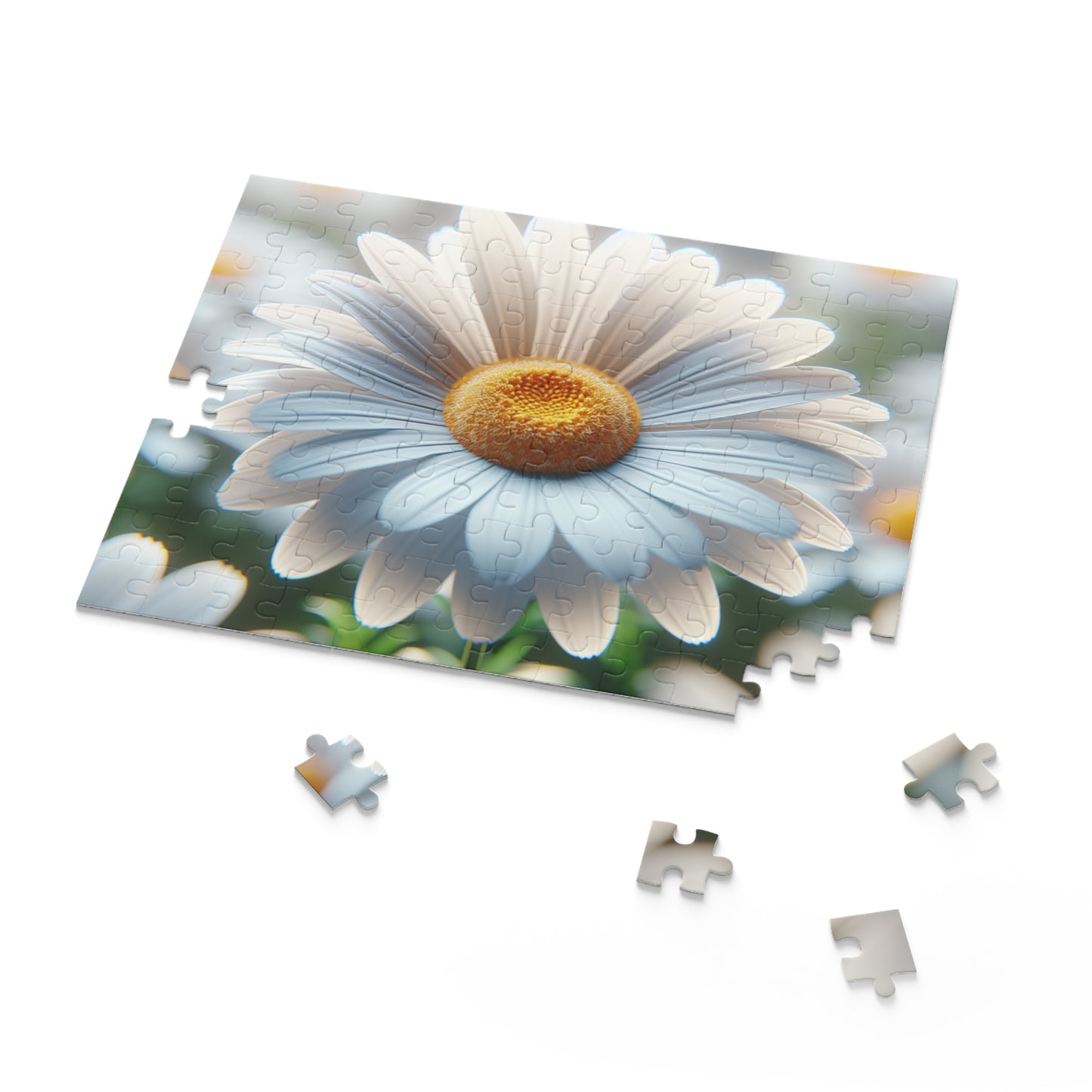 Daisy Close-Up Puzzle — Floral Jigsaw (120/252/500 Piece)