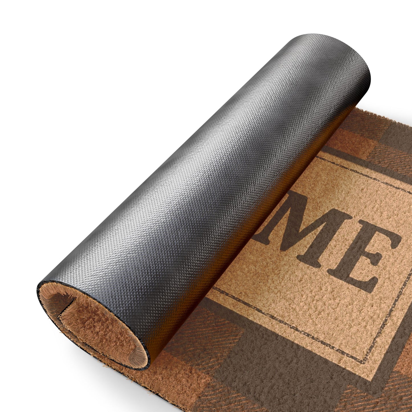 Welcome Plaid Doormat