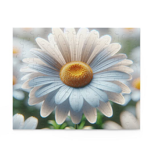 Daisy Close-Up Puzzle — Floral Jigsaw (120/252/500 Piece)