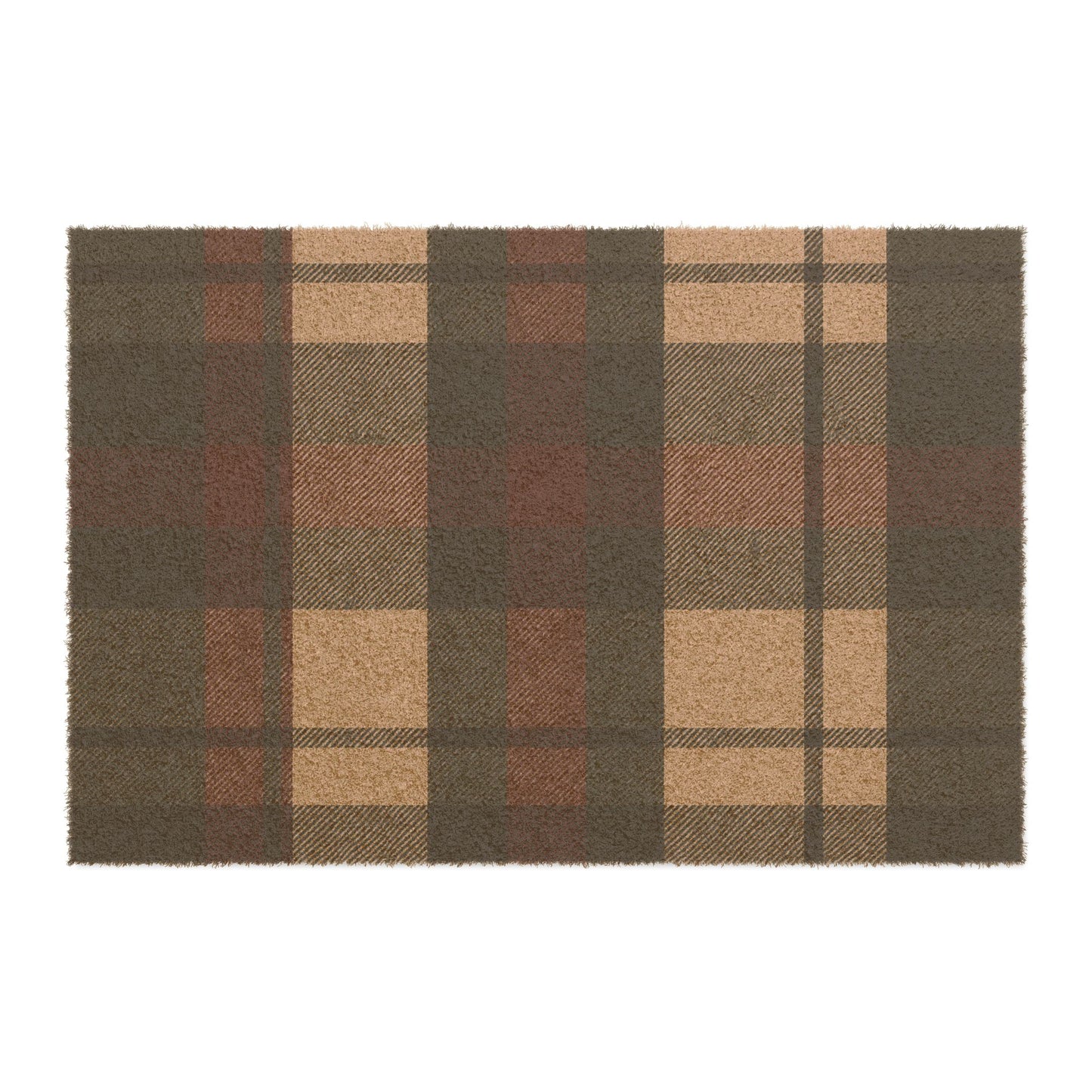 Cozy Plaid Doormat
