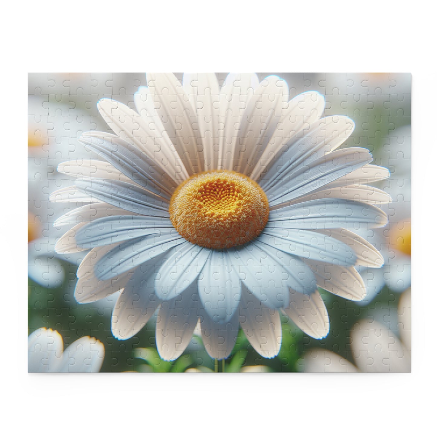 Daisy Close-Up Puzzle — Floral Jigsaw (120/252/500 Piece)