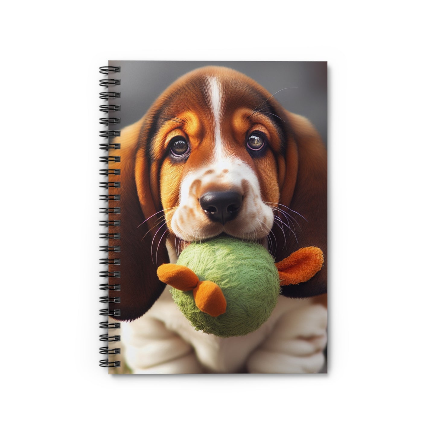 Basset Hound Puppy Spiral Notebook