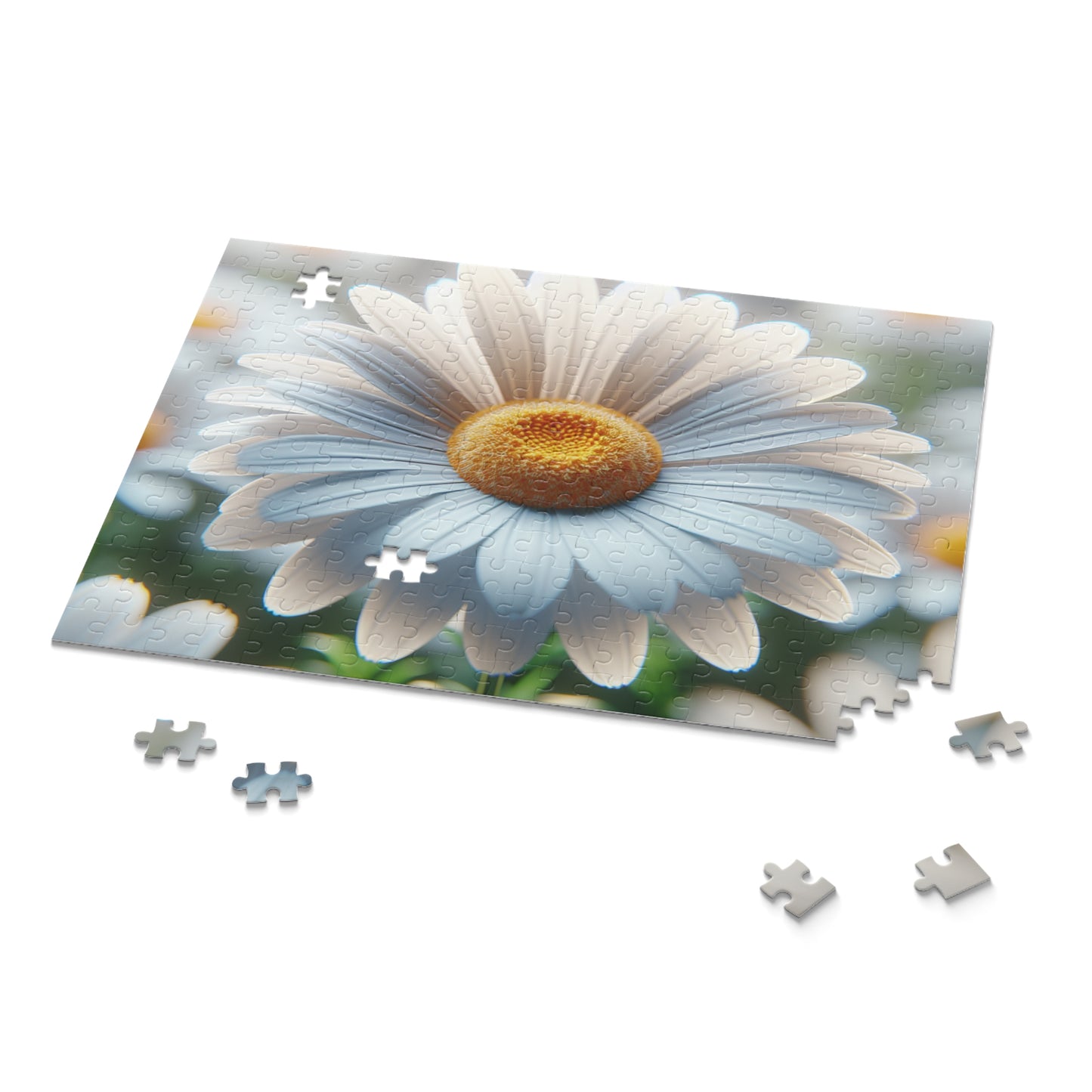 Daisy Close-Up Puzzle — Floral Jigsaw (120/252/500 Piece)