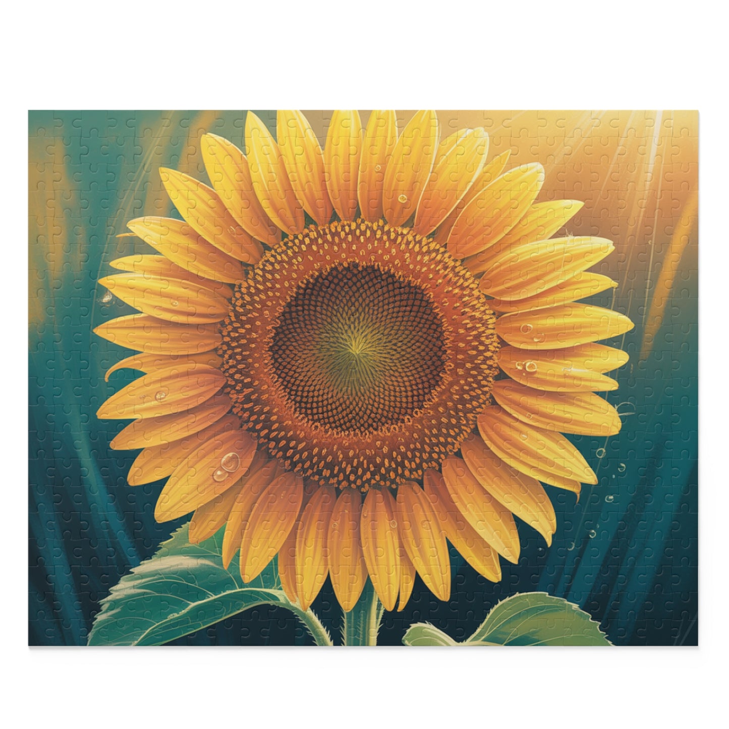 Sunflower Puzzle (120/252/500-Piece) — Bright Floral Jigsaw for Adults & Kids