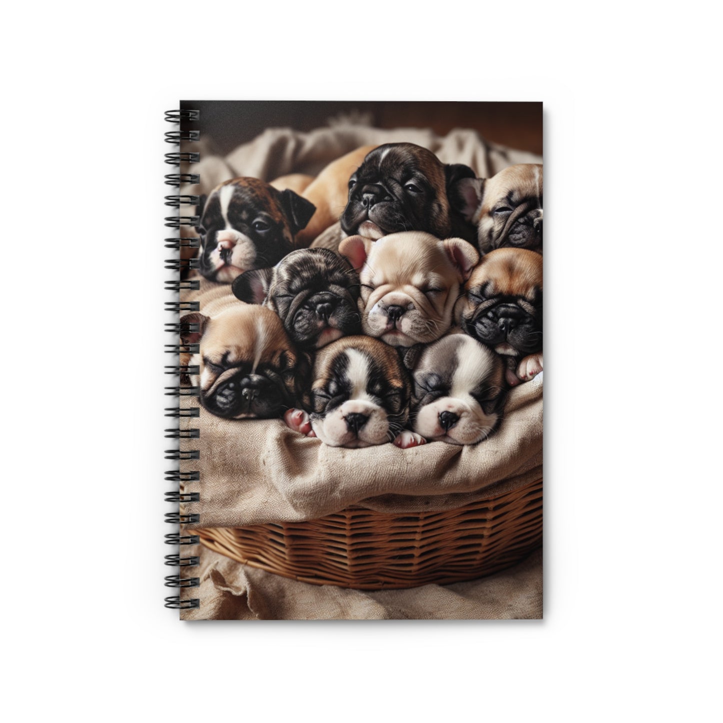 Frenchie Puppies Spiral Notebook