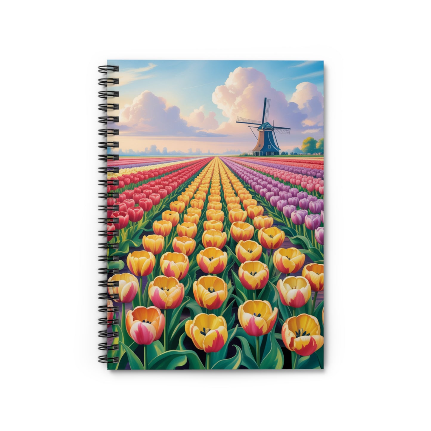 Tulip Fields Spiral Notebook
