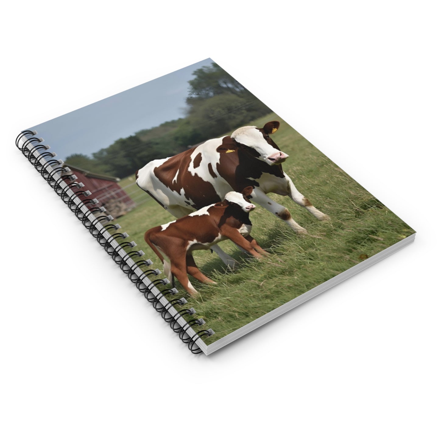 Cow Family Spiral Notebook