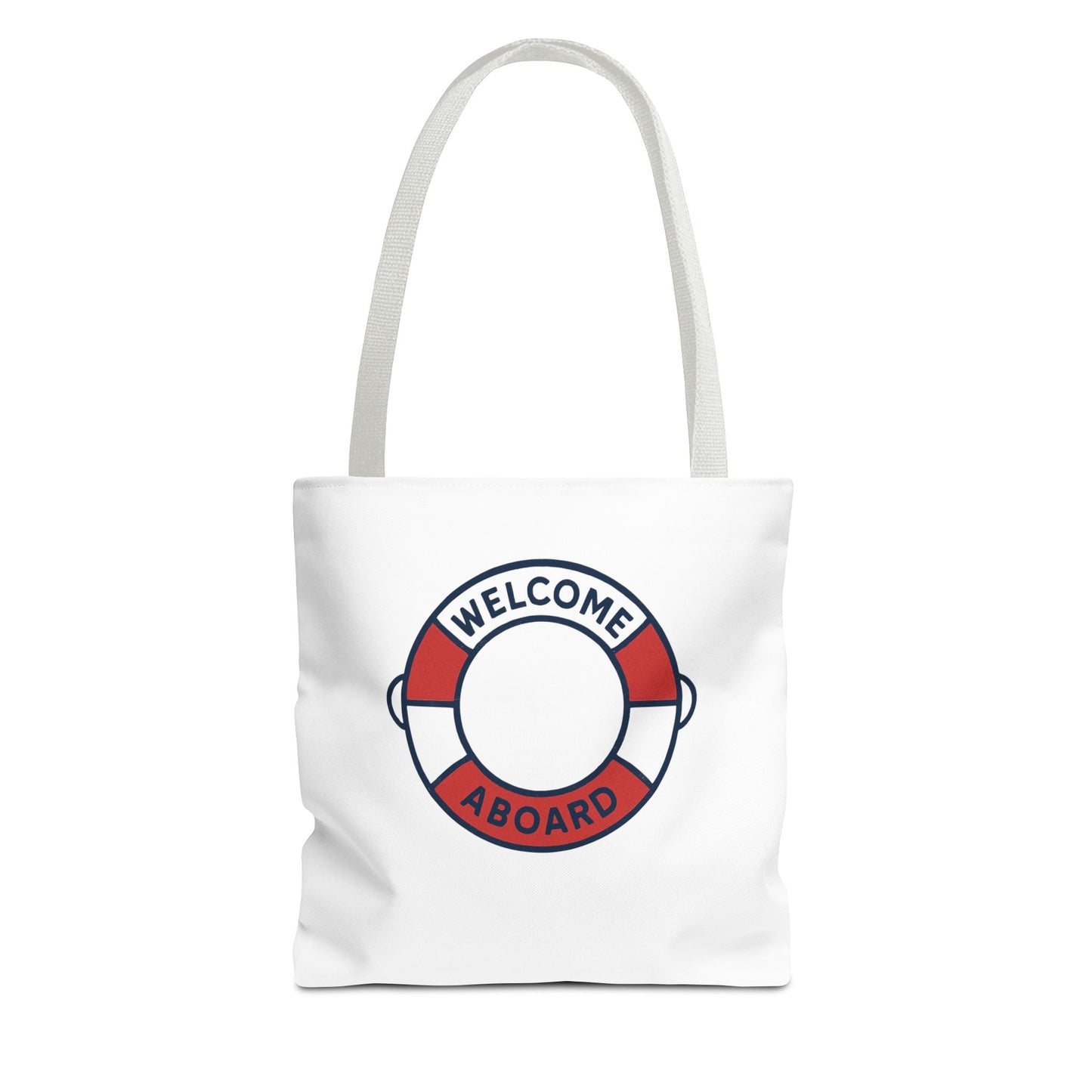 Nautical Welcome Aboard Tote Bag