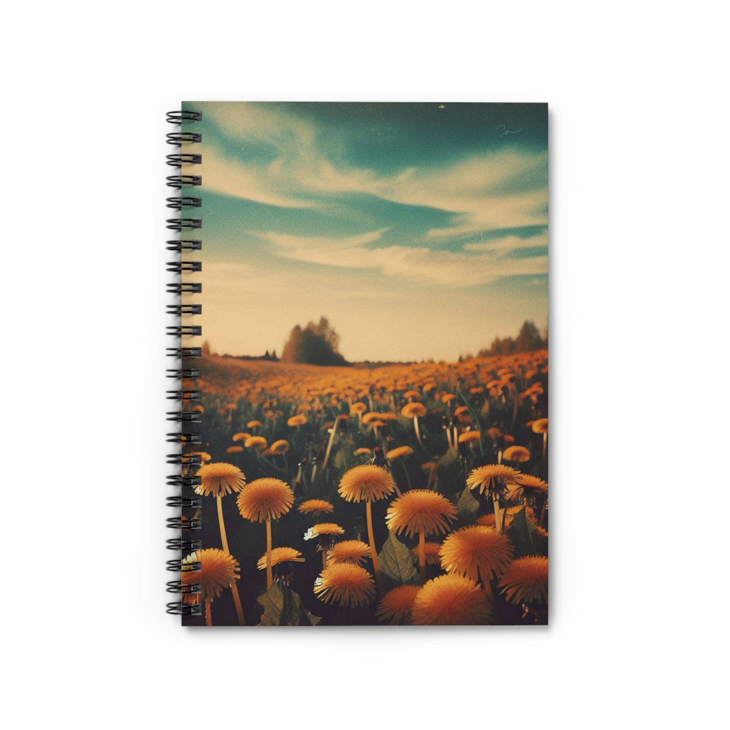 Dandelion Spiral Notebook - Ruled Line