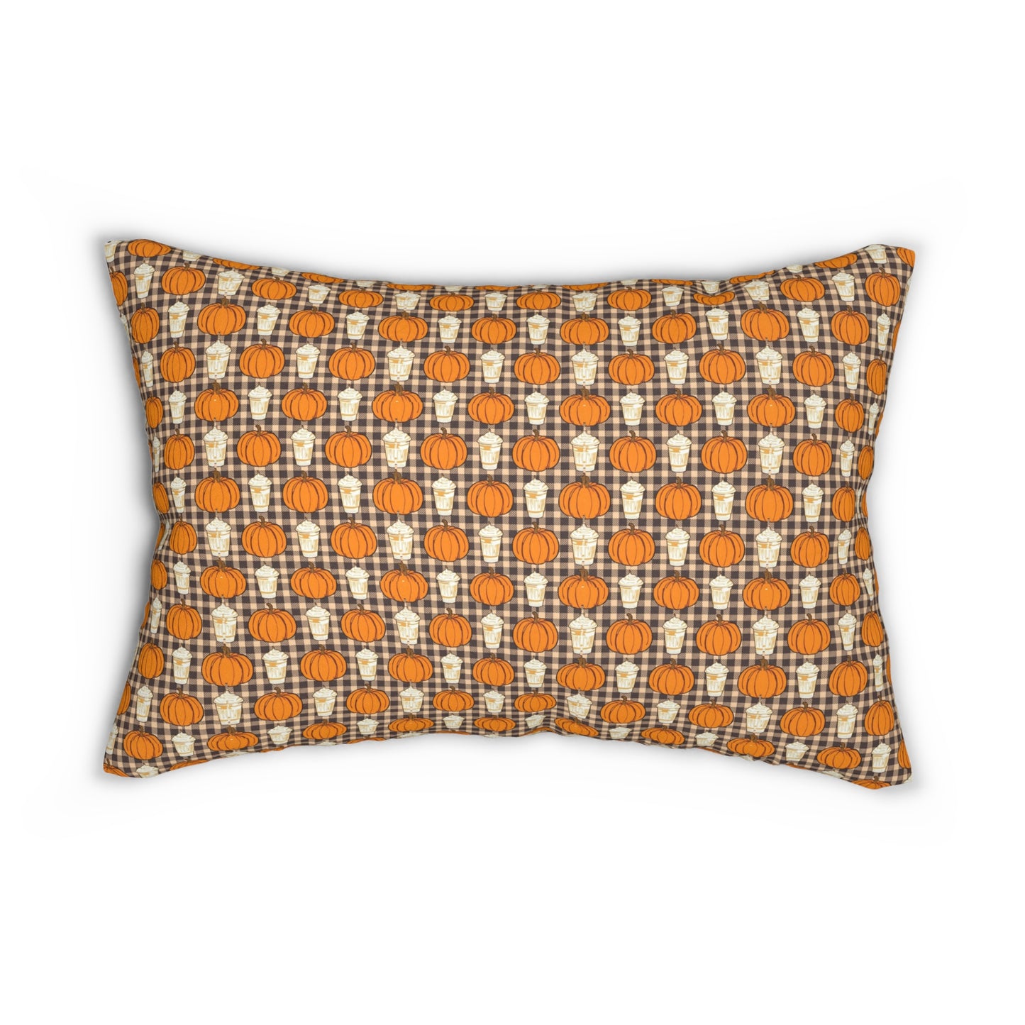 Pumpkin Latte Lumbar Pillow