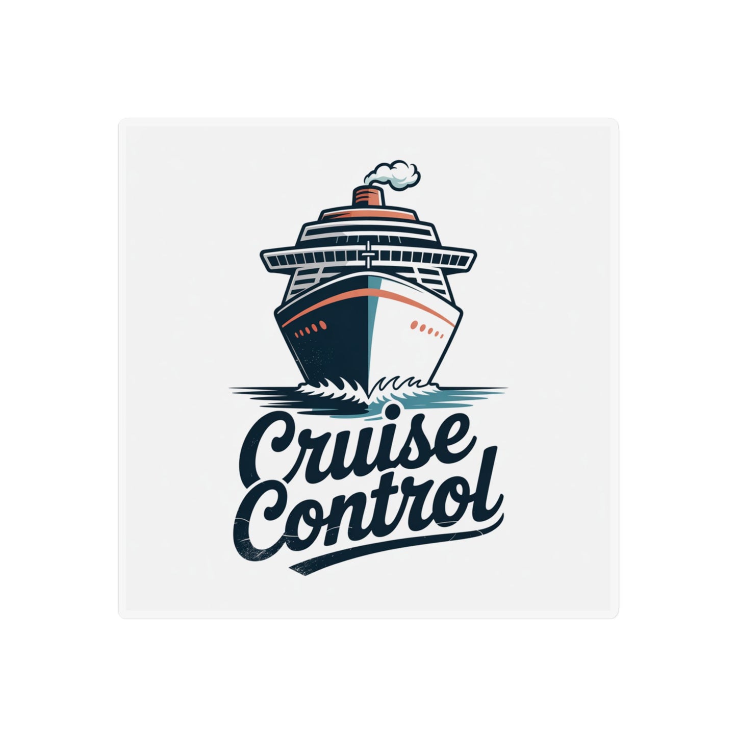 Cruise Control Magnet — Ship Illustration Custom Shape Magnet for Travelers & Cruise Fans