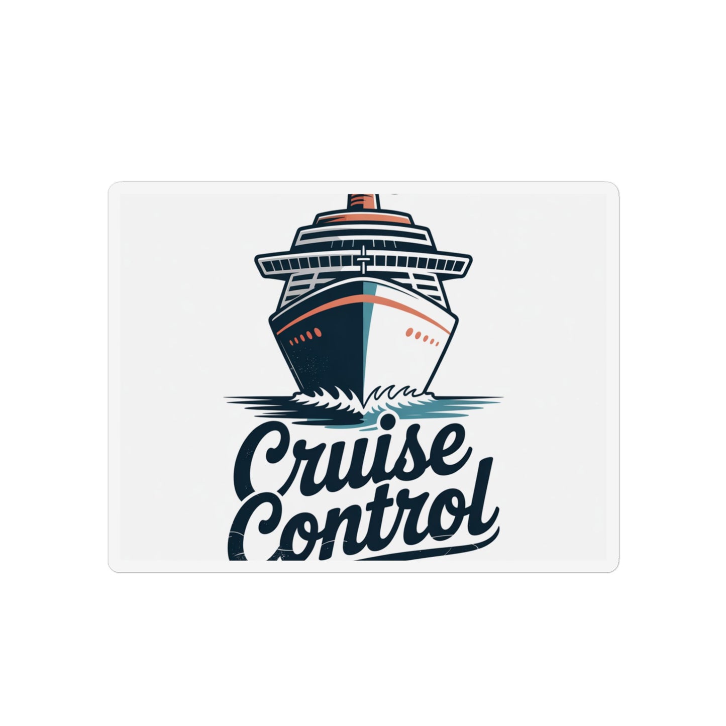 Cruise Control Magnet — Ship Illustration Custom Shape Magnet for Travelers & Cruise Fans