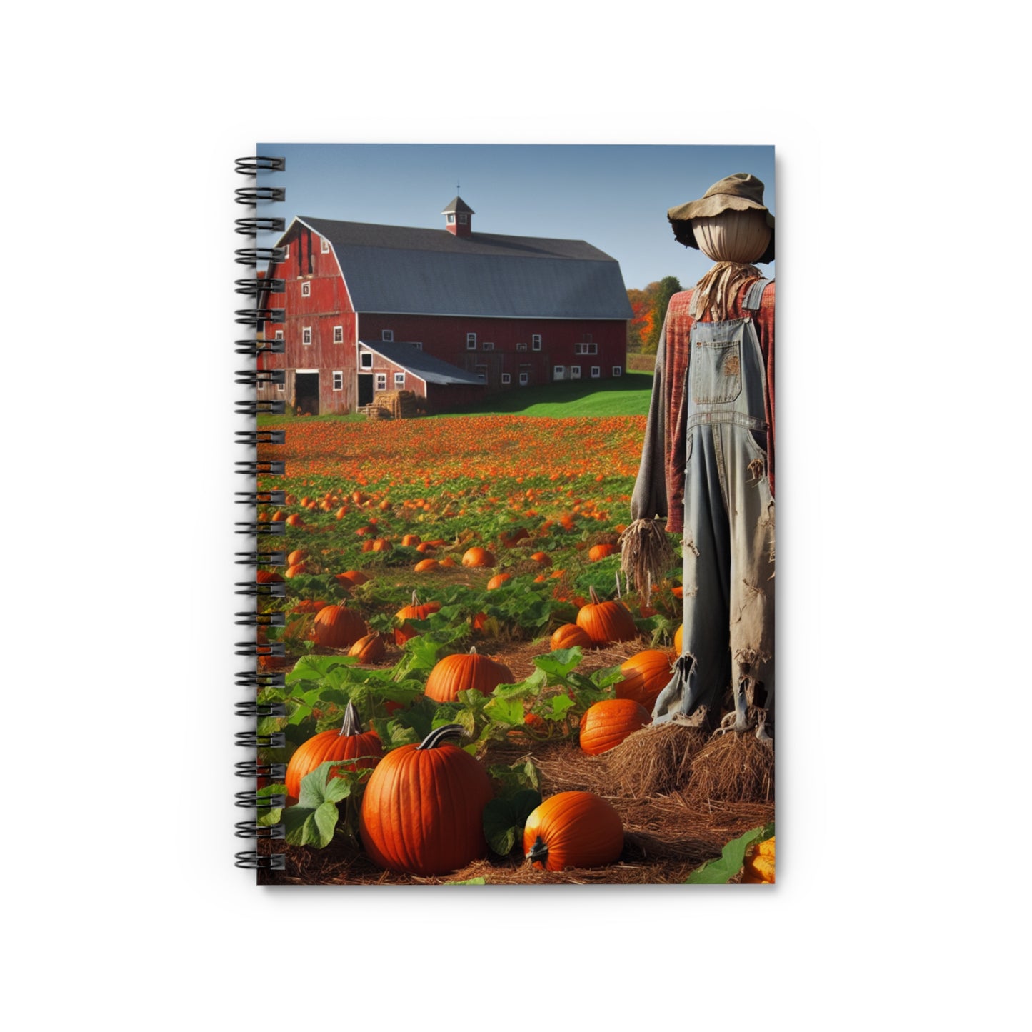 Pumpkin Farm Spiral Notebook