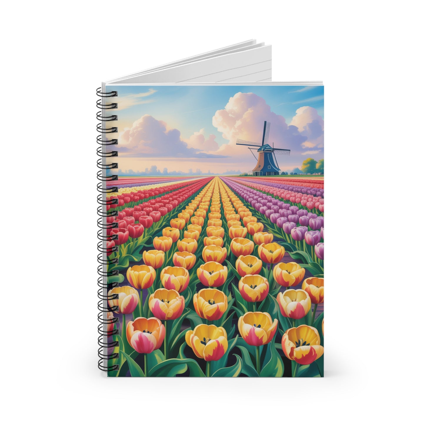 Tulip Fields Spiral Notebook