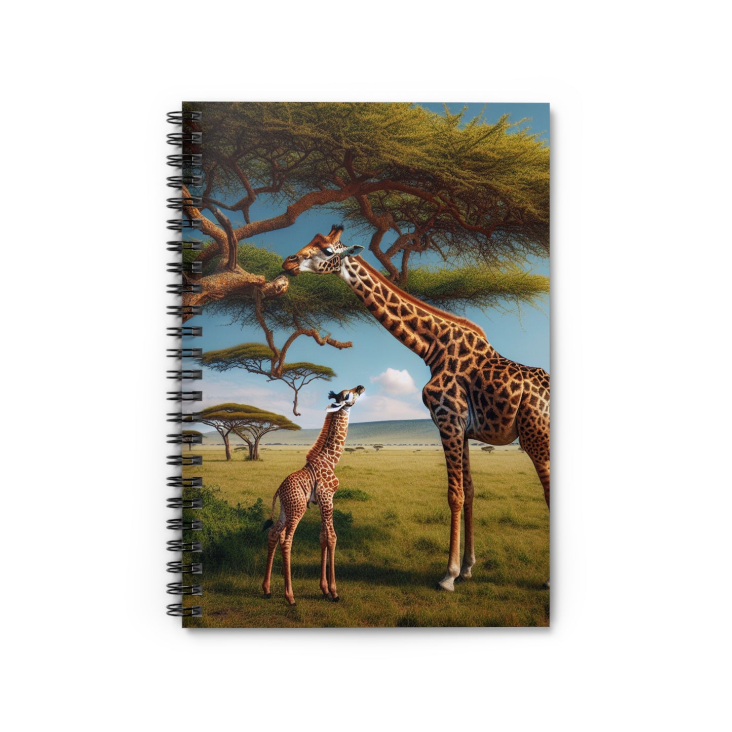 Giraffe Spiral Notebook - Ruled Line