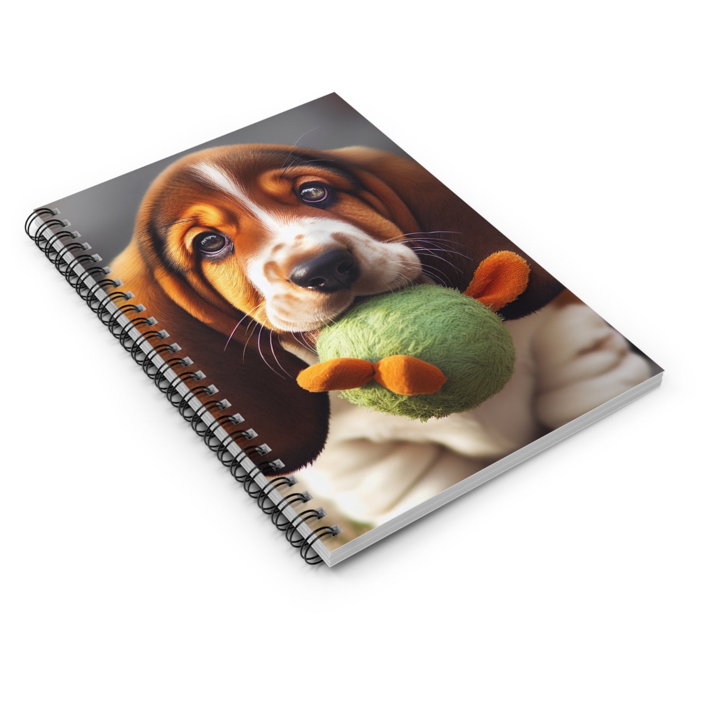 Basset Hound Puppy Spiral Notebook