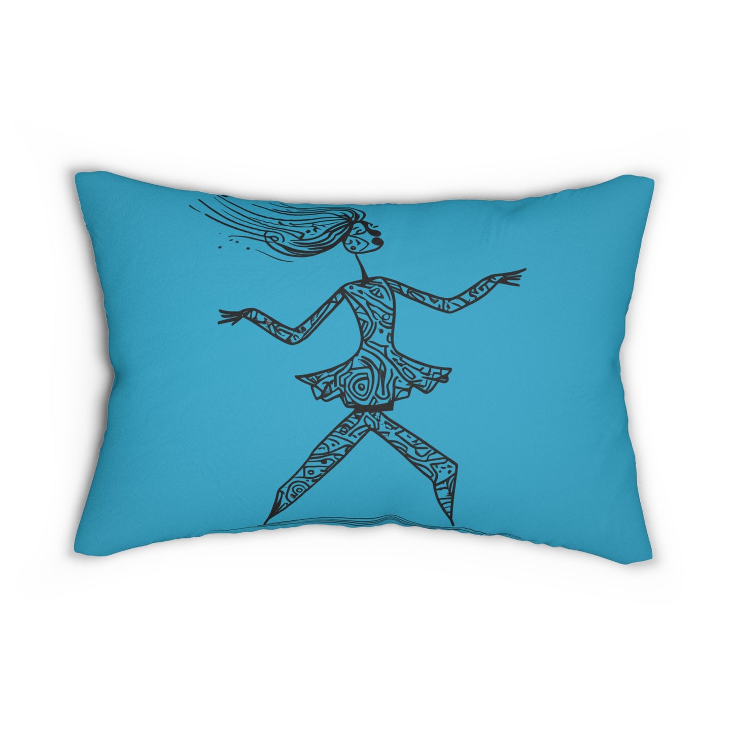 Artistic Dancer Lumbar Pillow