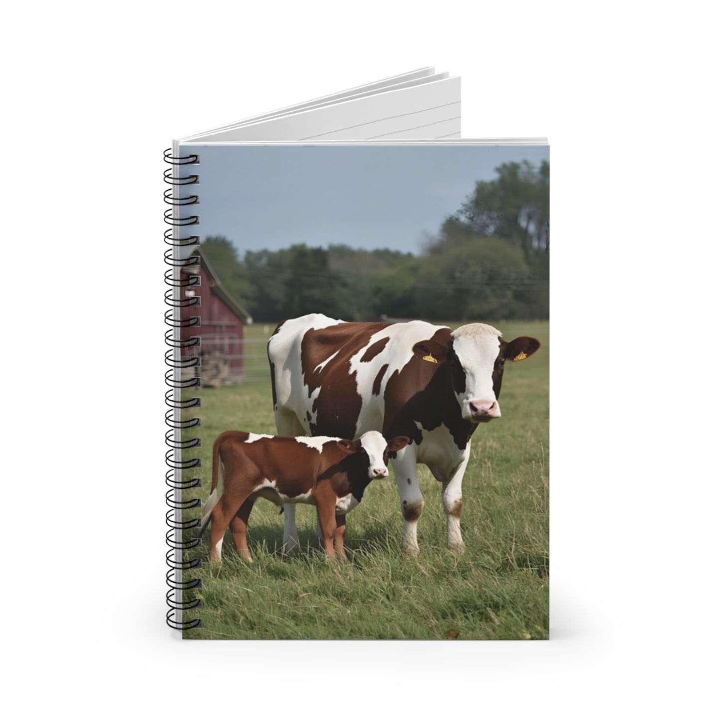 Cow Family Spiral Notebook