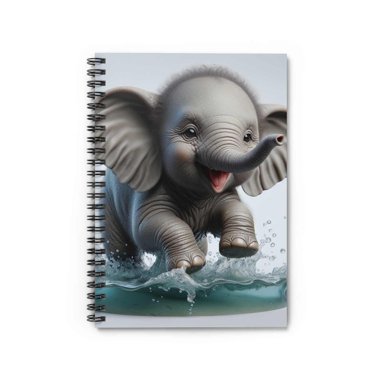 Baby Elephant Spiral Notebook - Ruled Line