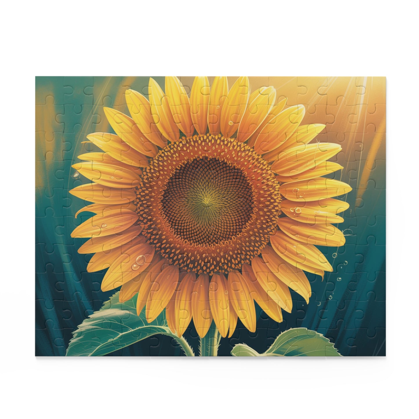 Sunflower Puzzle (120/252/500-Piece) — Bright Floral Jigsaw for Adults & Kids