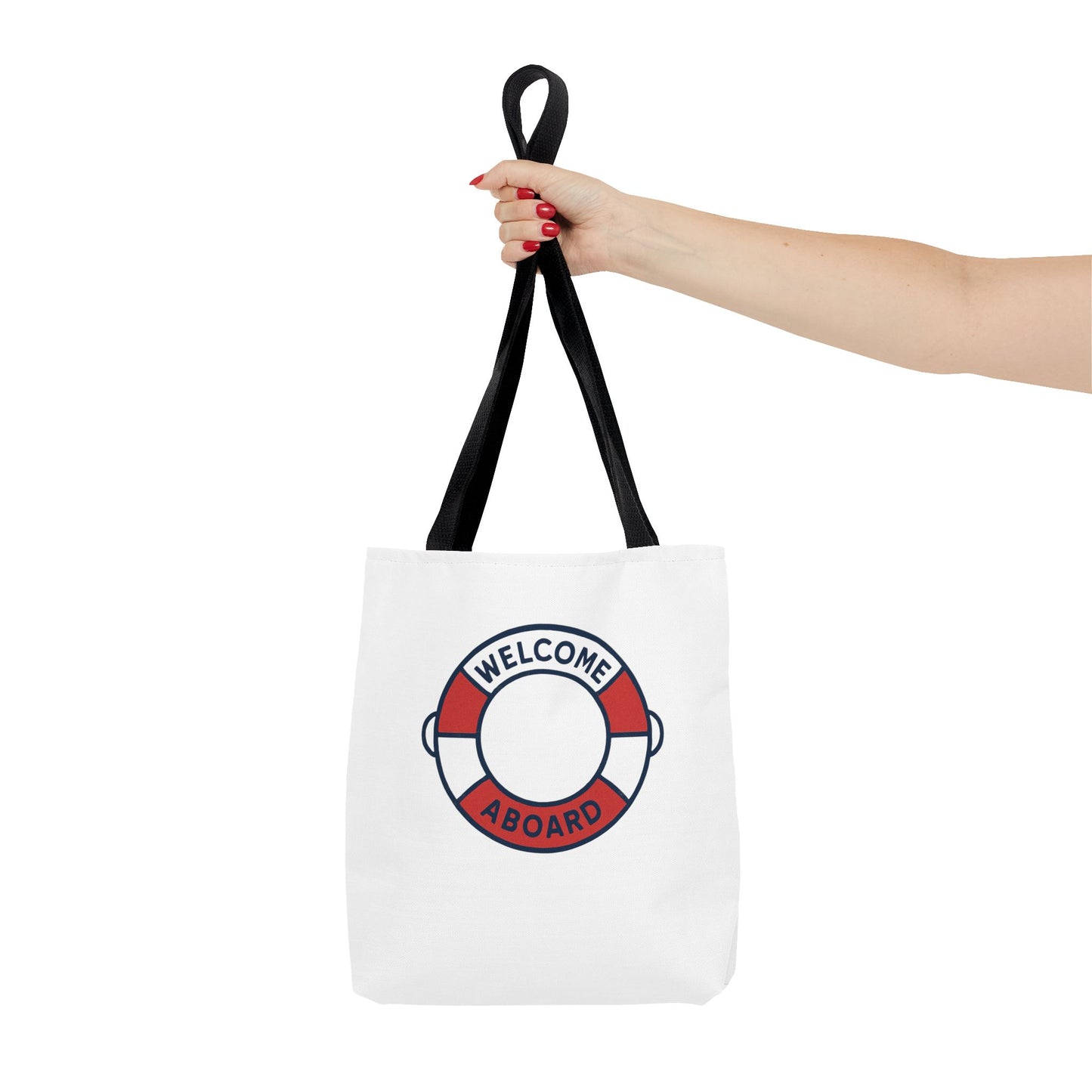 Nautical Welcome Aboard Tote Bag