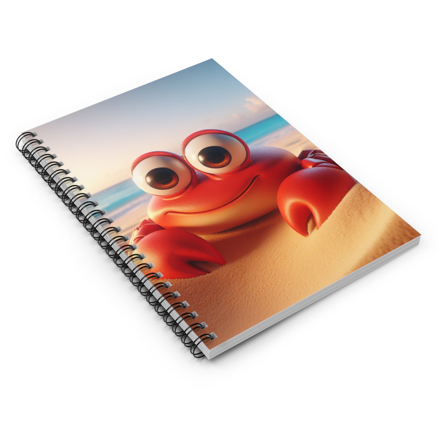 Beach Crab Spiral Notebook