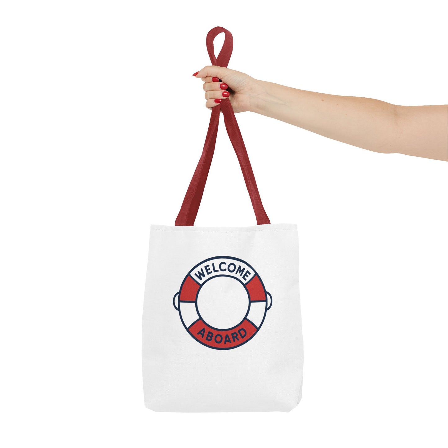 Nautical Welcome Aboard Tote Bag