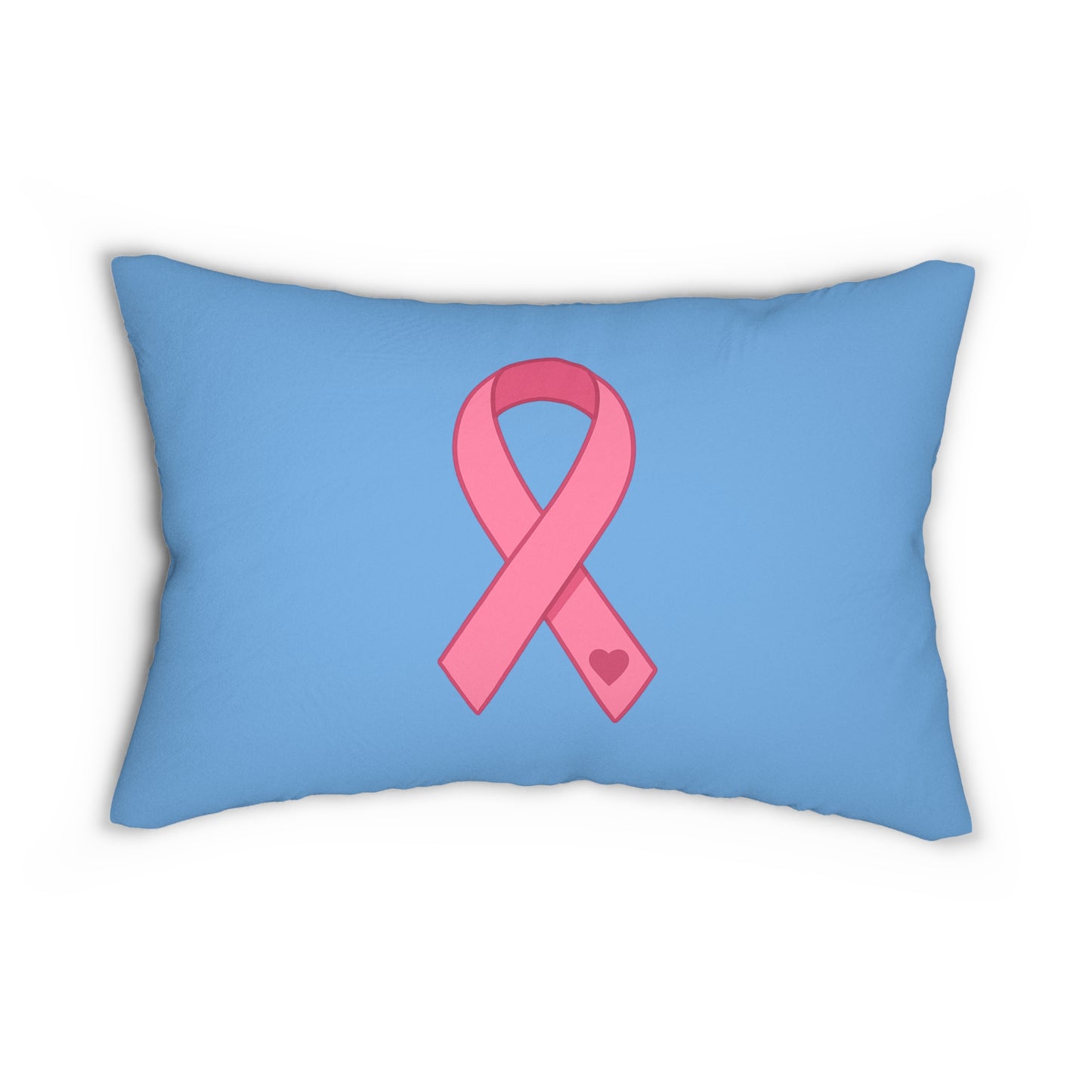 Pink Ribbon Lumbar Pillow