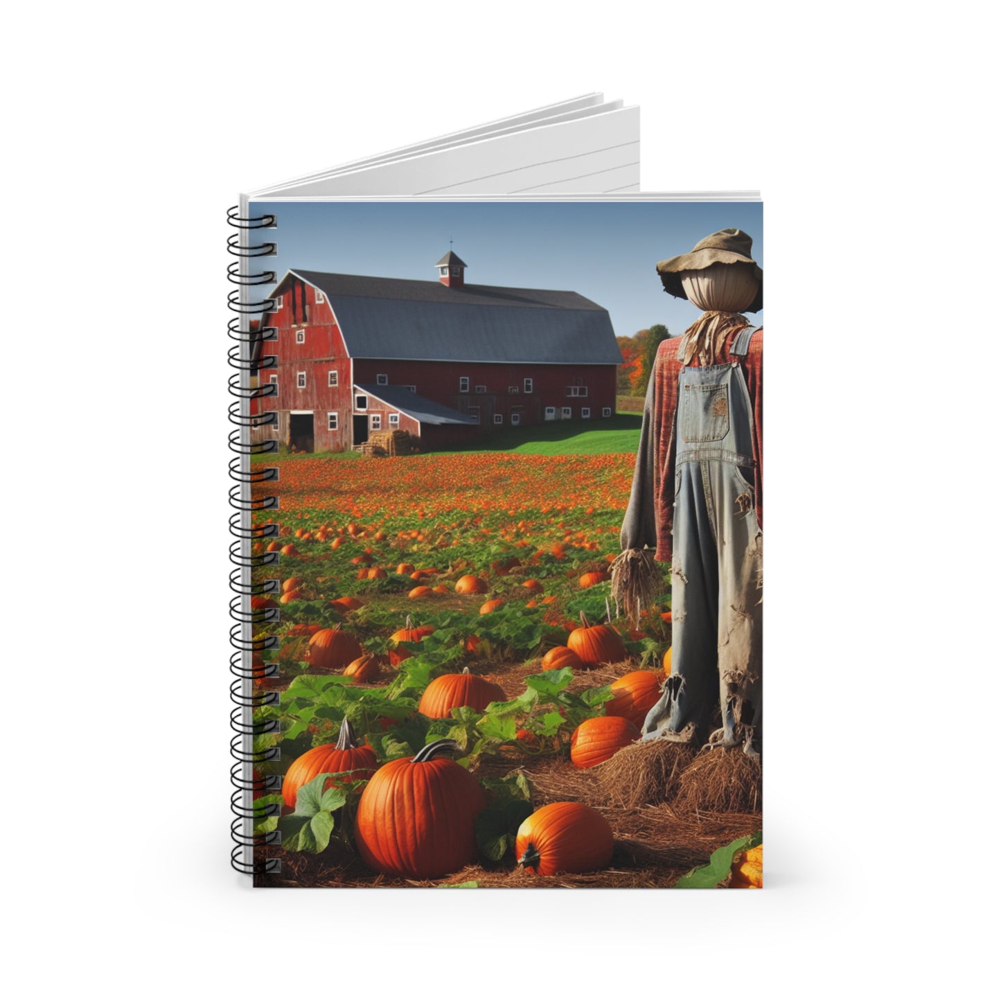 Pumpkin Farm Spiral Notebook
