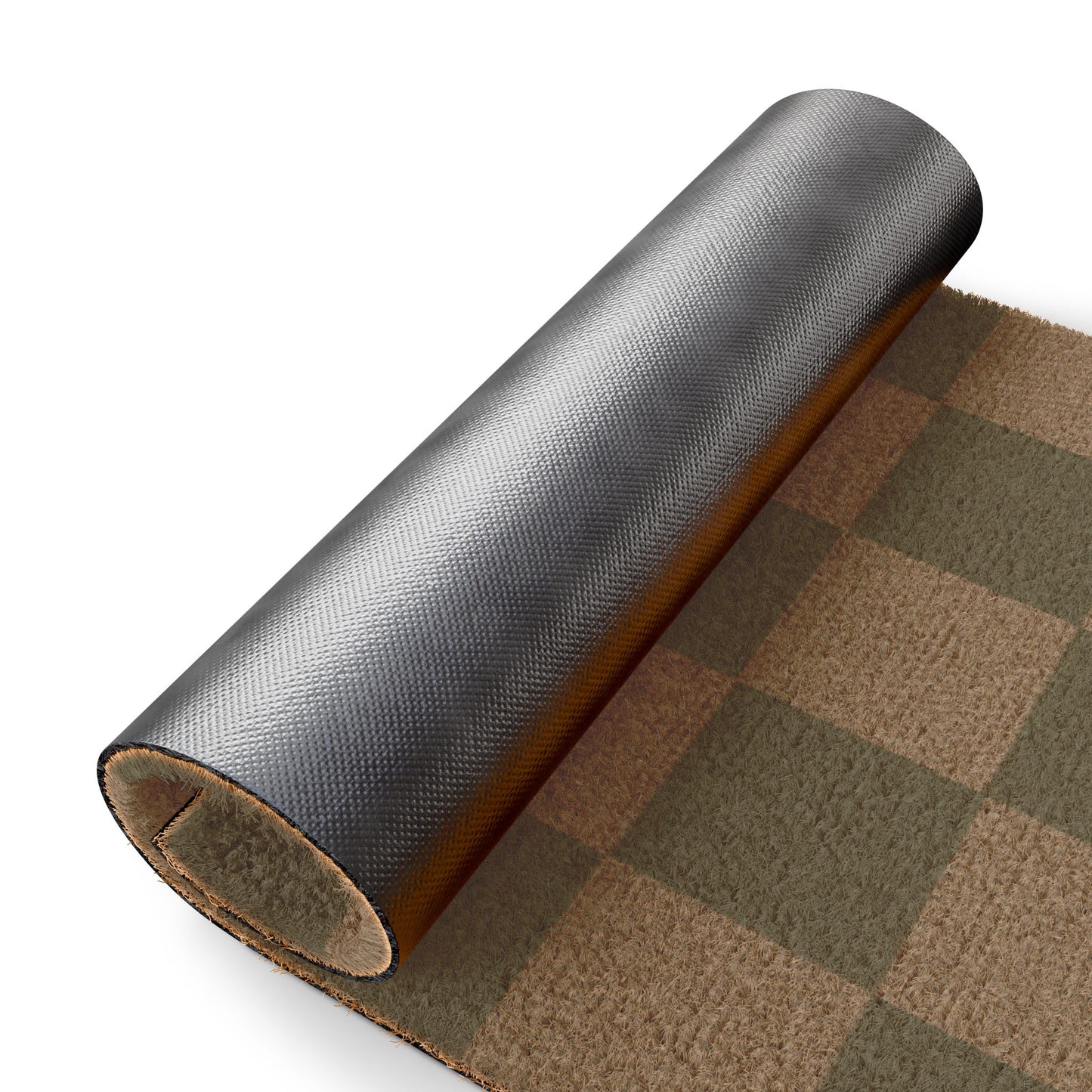 Green Checkered Doormat