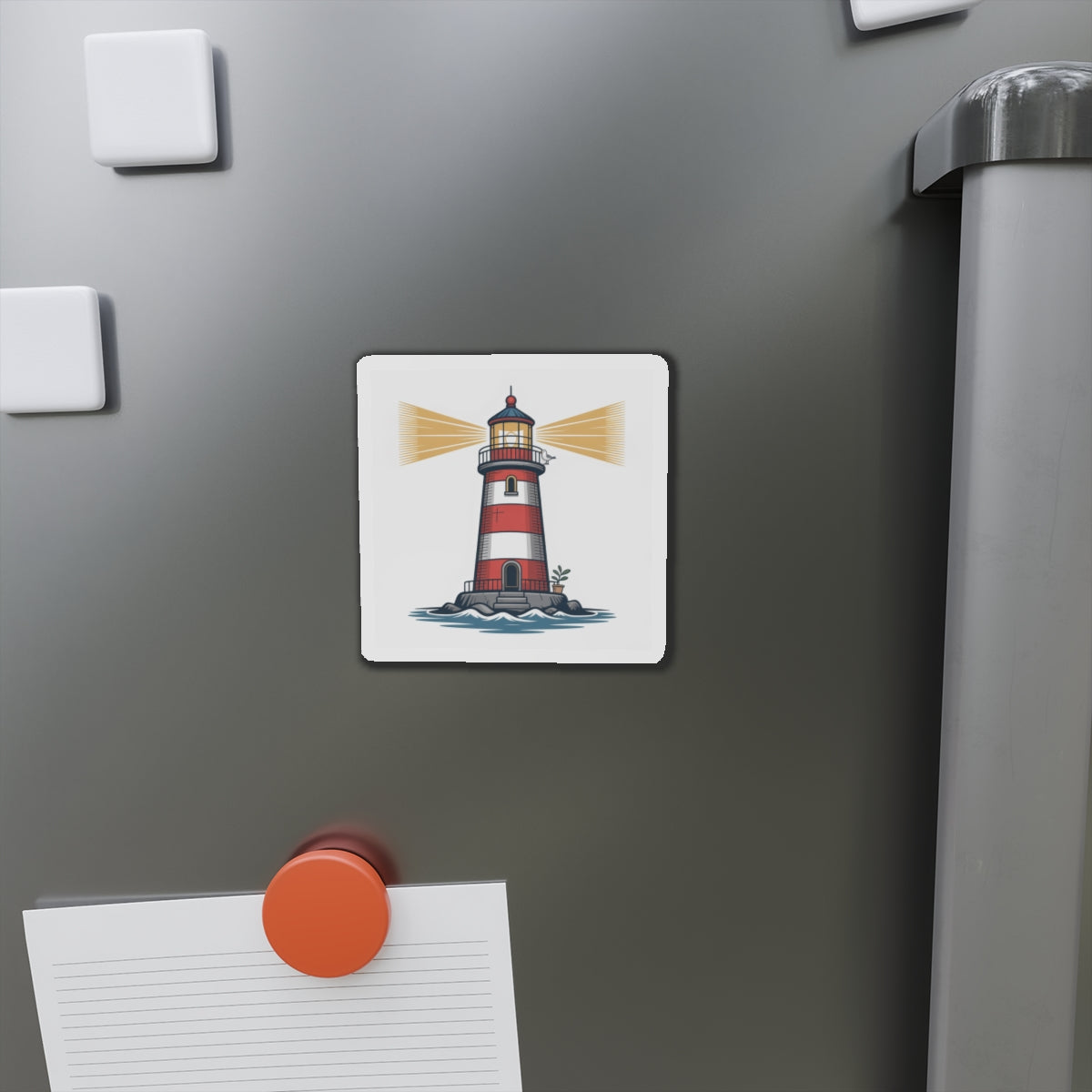 Lighthouse Die-Cut Magnet – Nautical Coastal Refrigerator Magnet