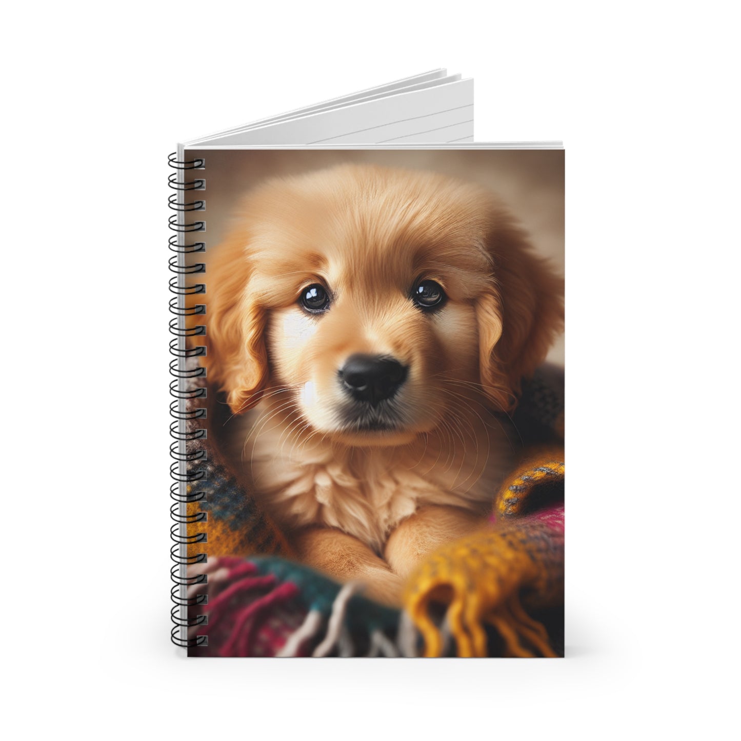 Golden Retriever Puppy Spiral Notebook