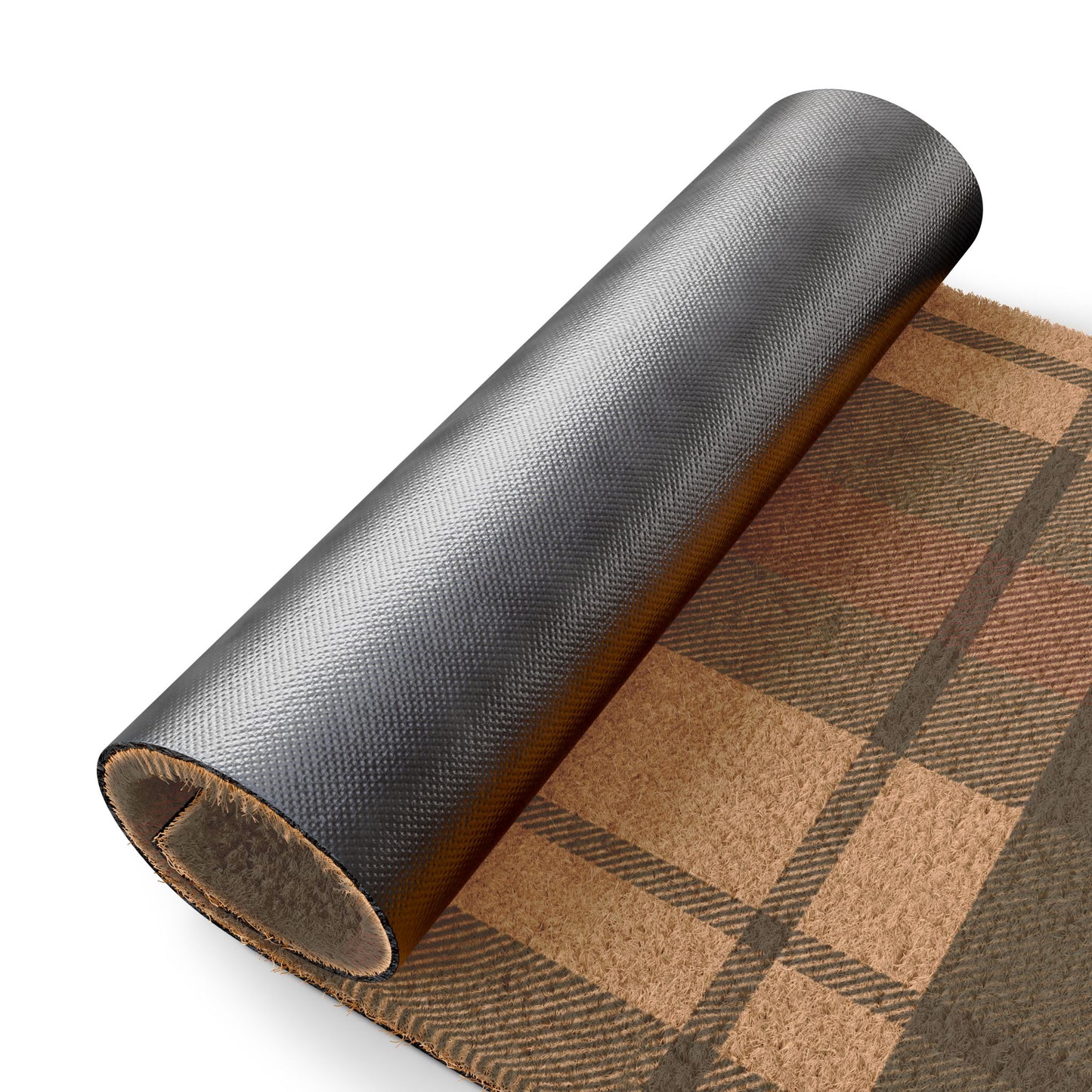 Cozy Plaid Doormat