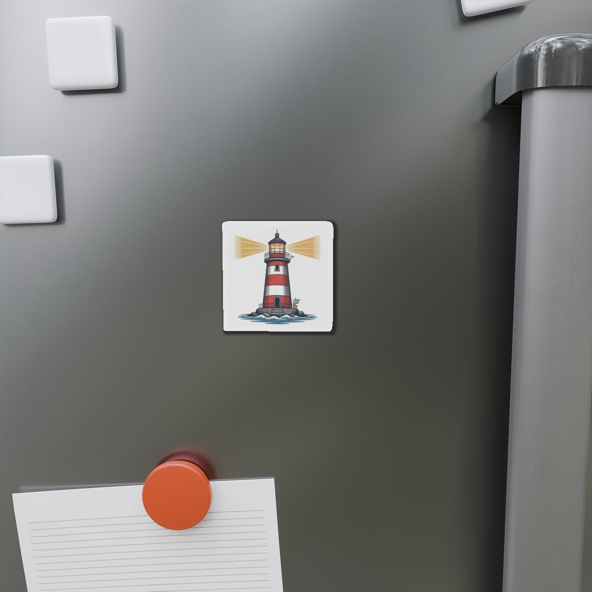 Lighthouse Die-Cut Magnet – Nautical Coastal Refrigerator Magnet