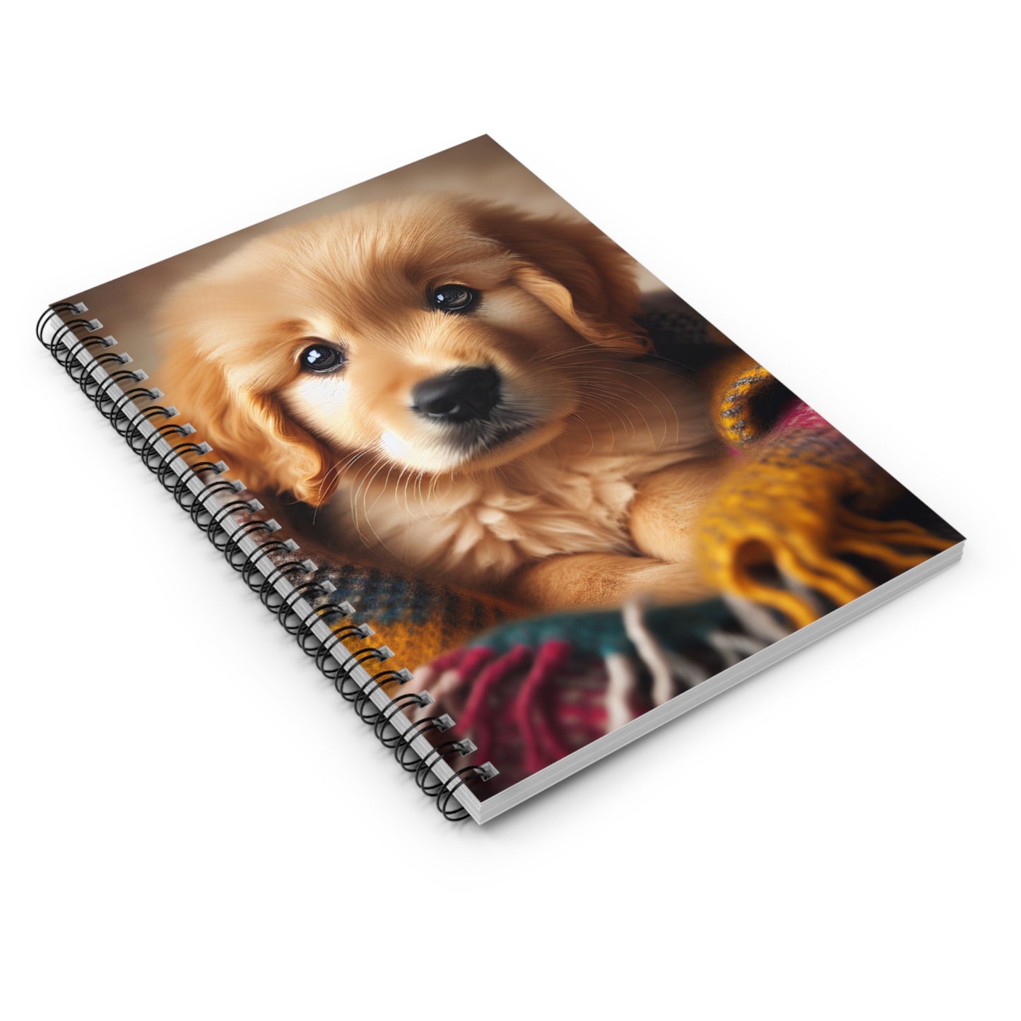Golden Retriever Puppy Spiral Notebook
