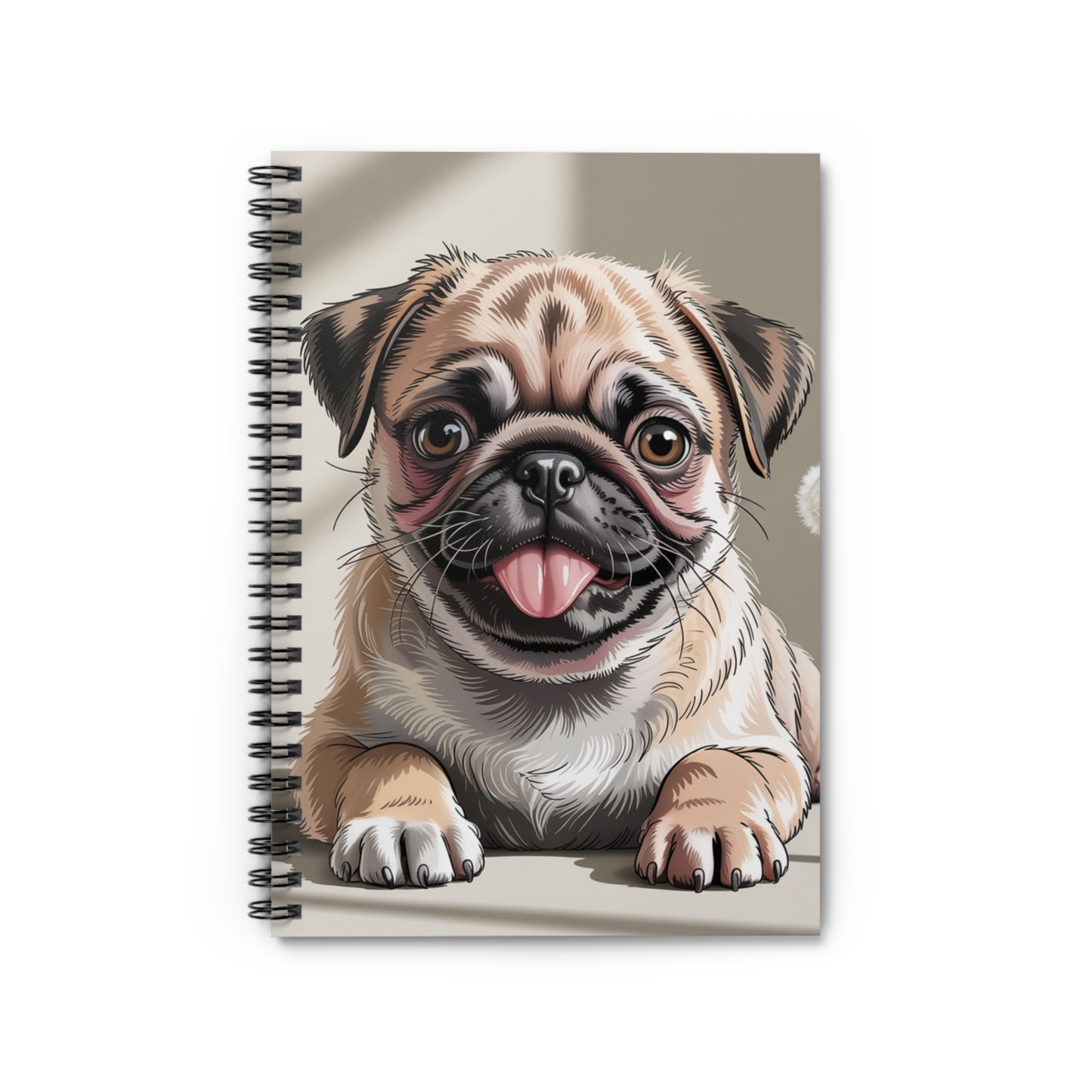 Pug Spiral Notebook