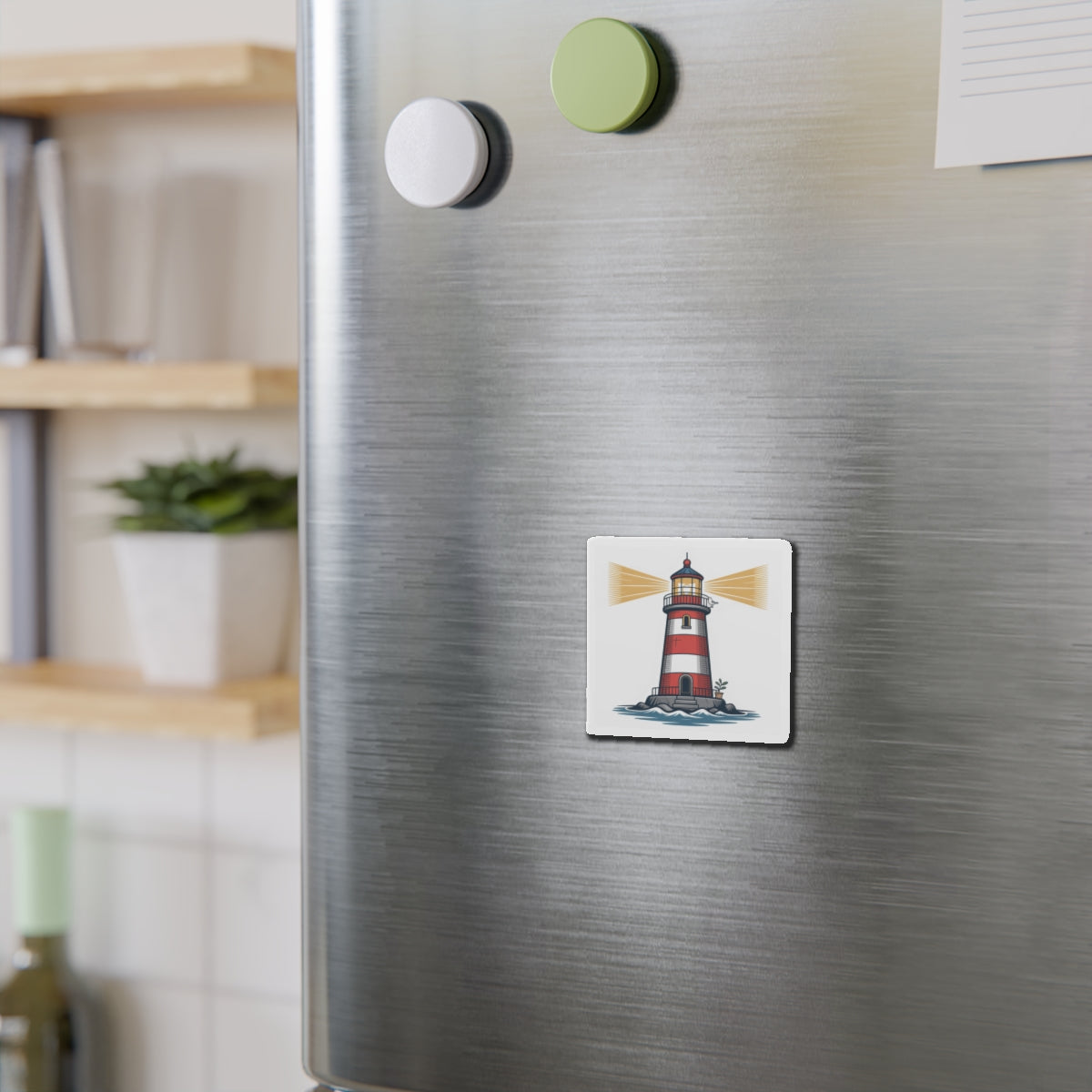 Lighthouse Die-Cut Magnet – Nautical Coastal Refrigerator Magnet