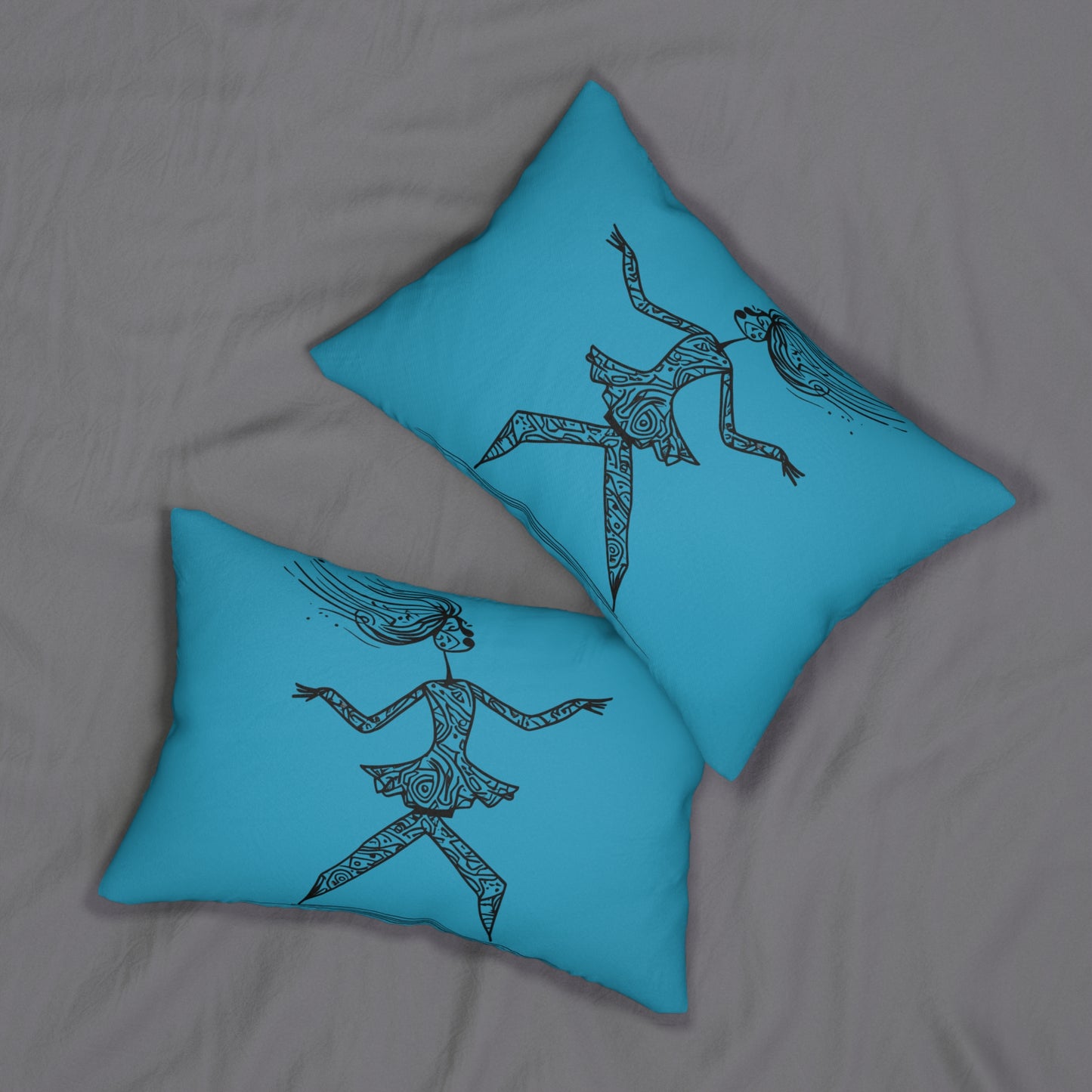 Artistic Dancer Lumbar Pillow