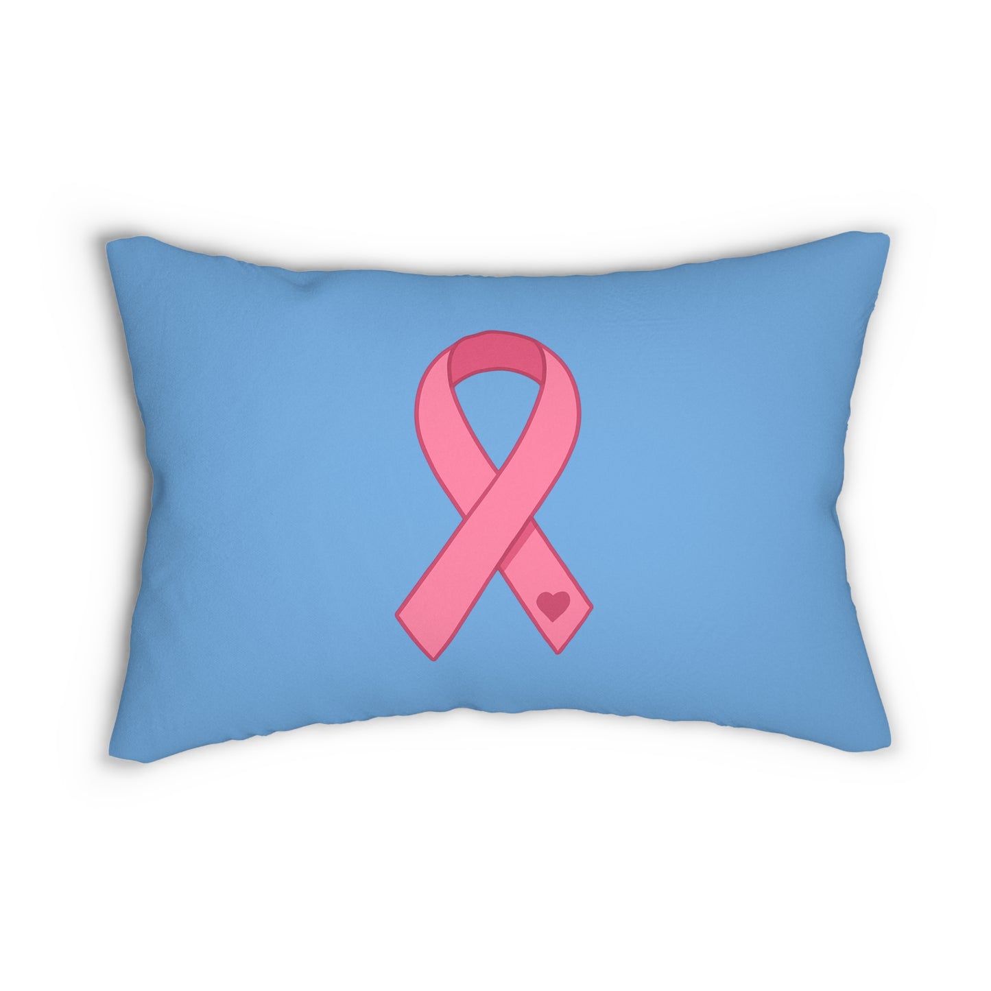 Pink Ribbon Lumbar Pillow