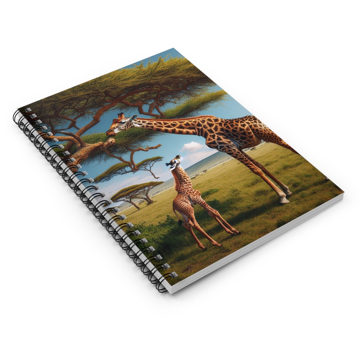 Giraffe Spiral Notebook - Ruled Line