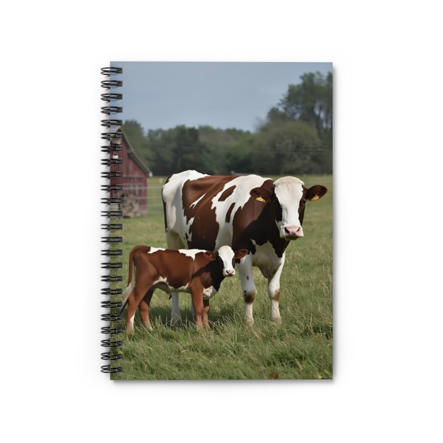 Cow Family Spiral Notebook