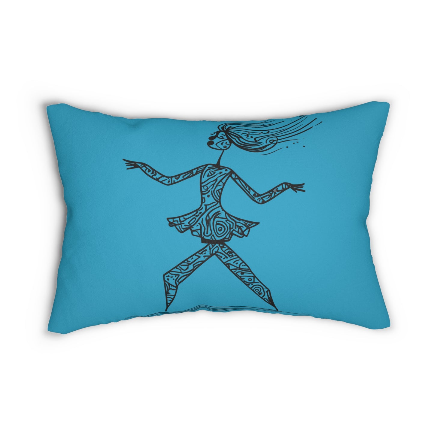 Artistic Dancer Lumbar Pillow