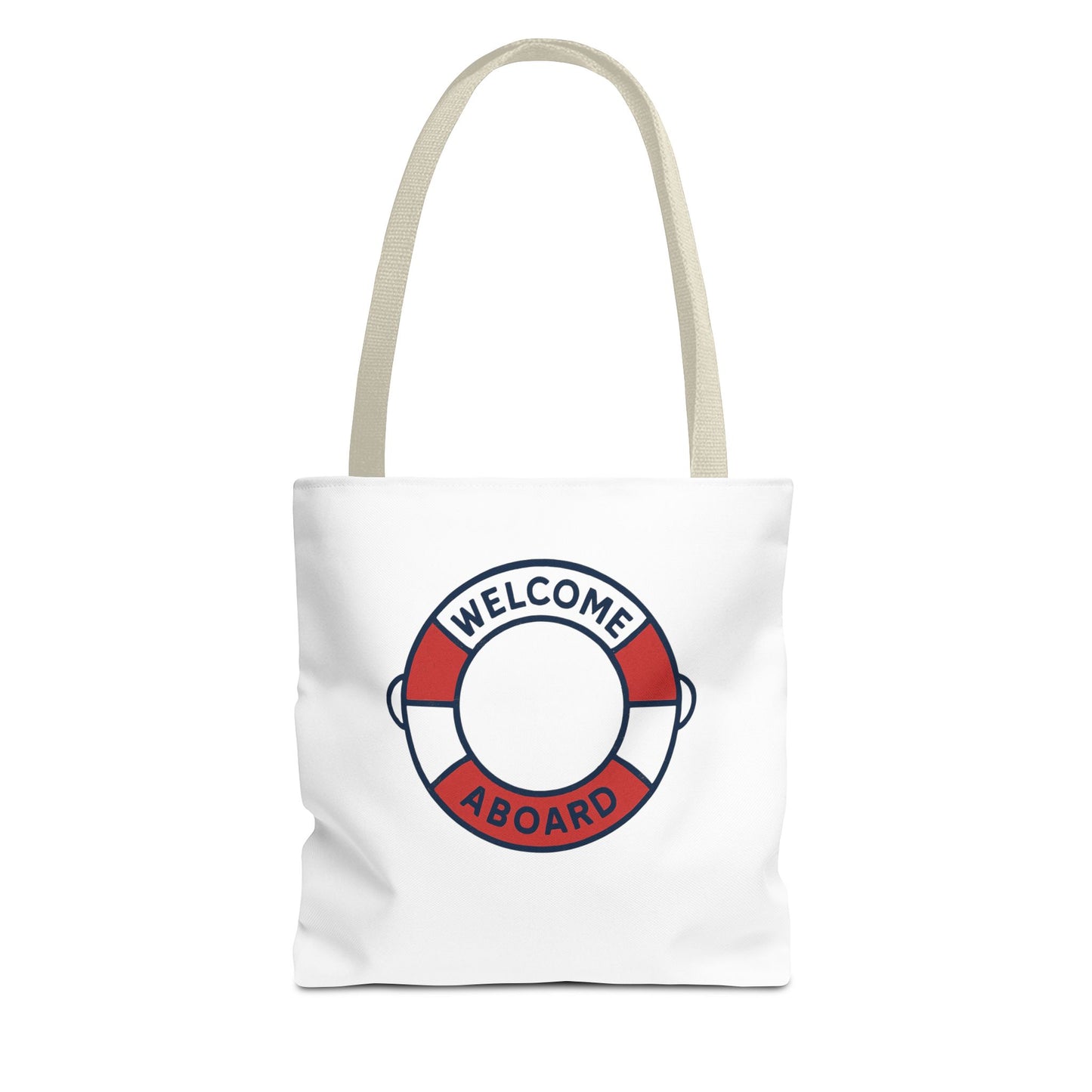 Nautical Welcome Aboard Tote Bag