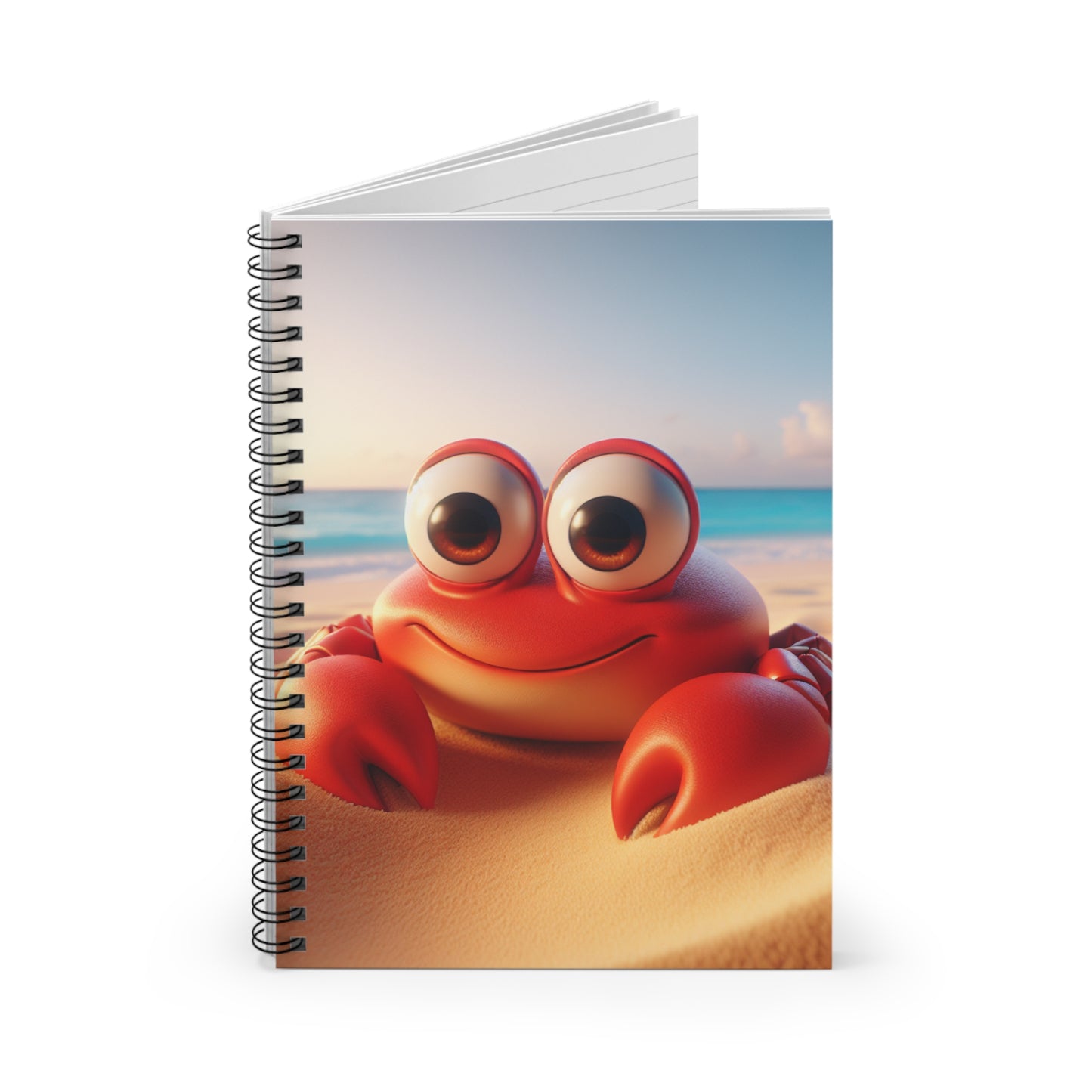 Beach Crab Spiral Notebook