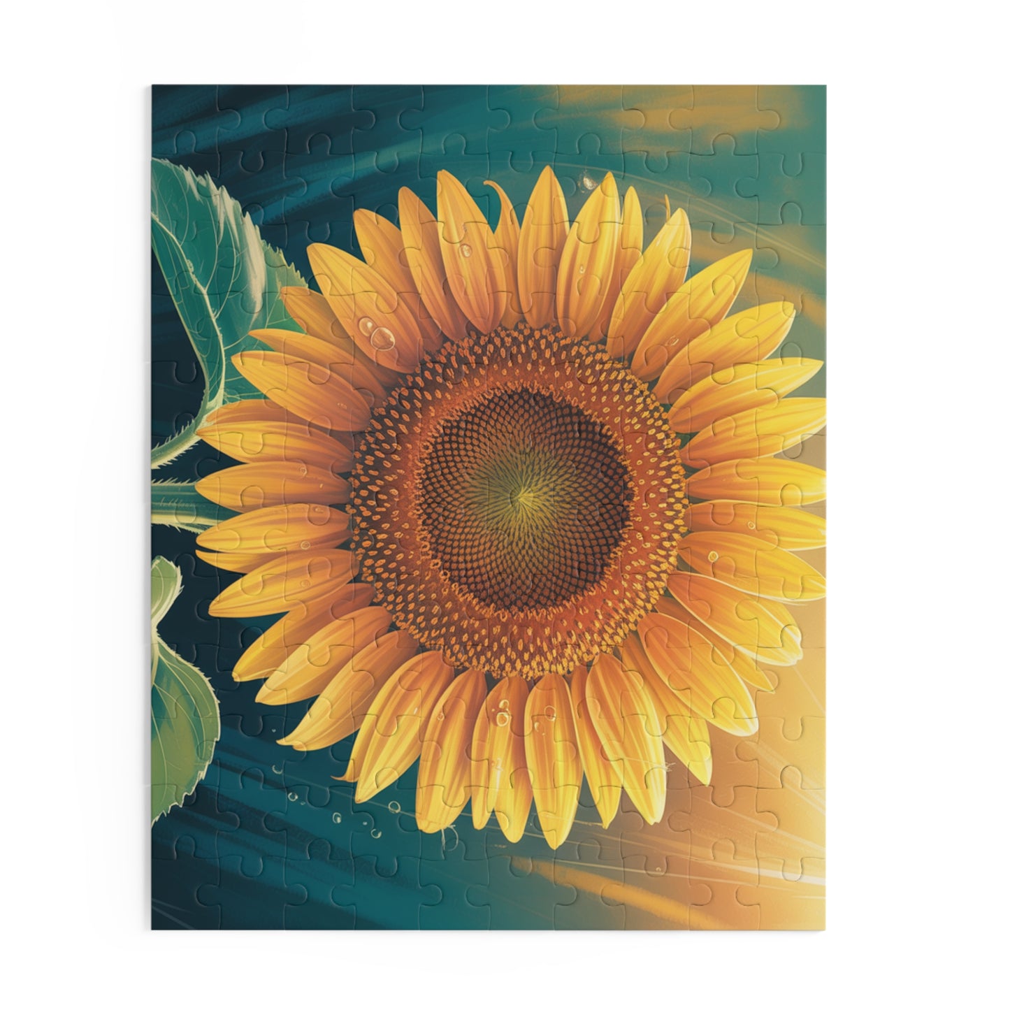 Sunflower Puzzle (120/252/500-Piece) — Bright Floral Jigsaw for Adults & Kids
